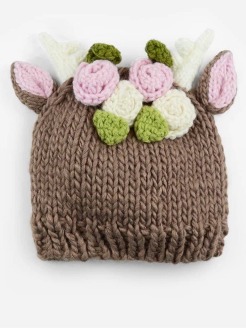 The Blueberry Hill Toddler/Kids Hartley Deer Knit Hat Medium